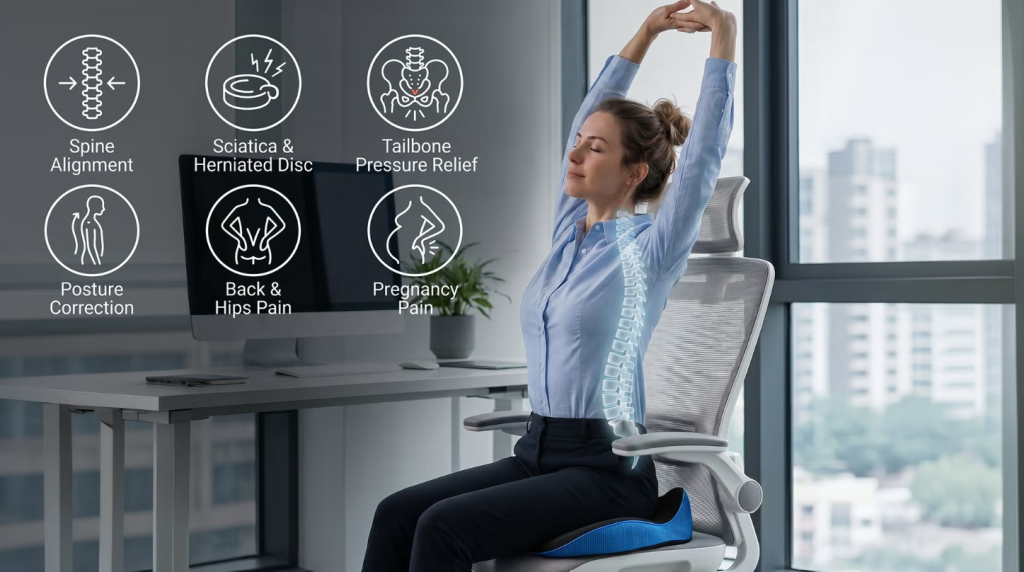 Serenesitz Seat Cushion Review 2026: Does This Memory Foam Seat Cushion Worth It? 8 Serenesitz Features
